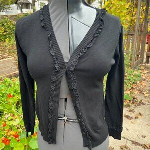 Sourpuss Black Cardigan Sweater Size M